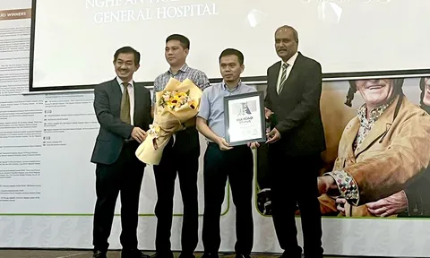 Bệnh viện lớn nhất xứ Nghệ nhận giải Kim cương của Tổ chức Đột quỵ thế giới
