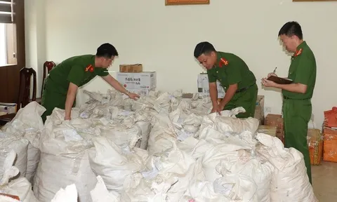 Nghệ An: Hơn 60 bao tải chứa vảy động vật bị thu giữ