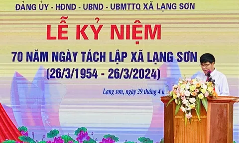 Nghệ An: Xã Lạng Sơn, huyện Anh Sơn kỷ niệm 70 năm tách lập xã