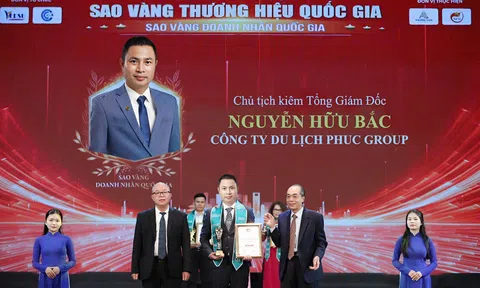 Nhà sáng lập Du lịch PhucGroup được vinh danh Sao vàng Doanh nhân Quốc gia