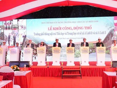 TP Huế:  Khởi công đồng loạt 3 trường nội trú tại các xã biên giới A Lưới
