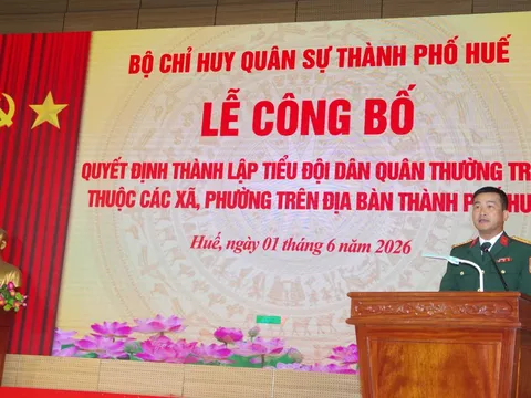Huế thành lập 40 Tiểu đội dân quân phản ứng nhanh