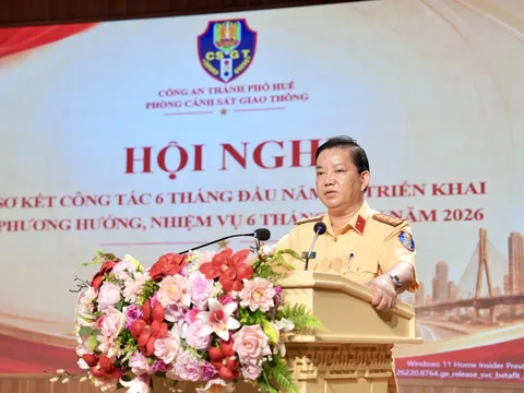 Sơ kết công tác bảo đảm trật tự, an toàn giao thông 6 tháng đầu năm 2026