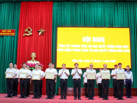 Năm 2025, Trung tâm BĐKT Vùng 2 Hải quân hoàn thành xuất sắc mọi nhiệm vụ được giao