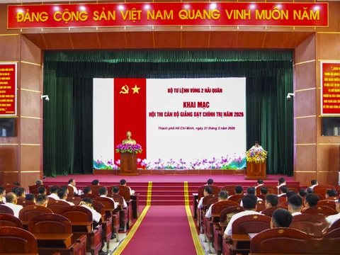 Vùng 2 Hải quân khai mạc Hội thi Cán bộ giảng dạy chính trị năm 2026