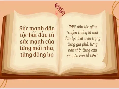 Sức mạnh dòng họ - Nền tảng của dân tộc hùng cường