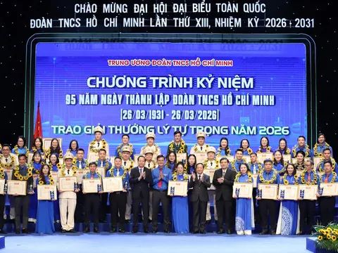 Vinh danh 100 cán bộ Đoàn xuất sắc toàn quốc năm 2026