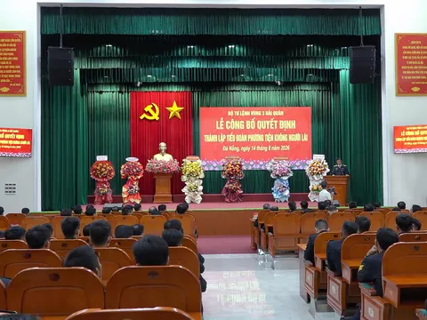 Vùng 3 Hải quân công bố quyết định thành lập Tiểu đoàn Phương tiện không người lái