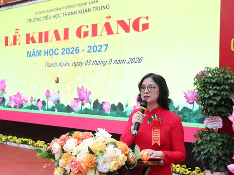 Hân hoan ngày khai giảng tại Trường Tiểu học Thanh Xuân Trung