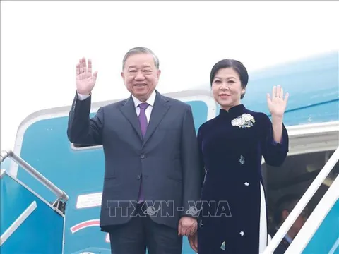 Tổng Bí thư Tô Lâm và Phu nhân lên đường thăm cấp Nhà nước tới Lào