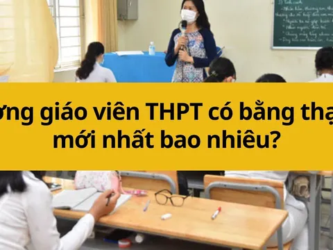 Giáo viên THPT có trình độ thạc sĩ thì được xếp bảng lương như thế nào?