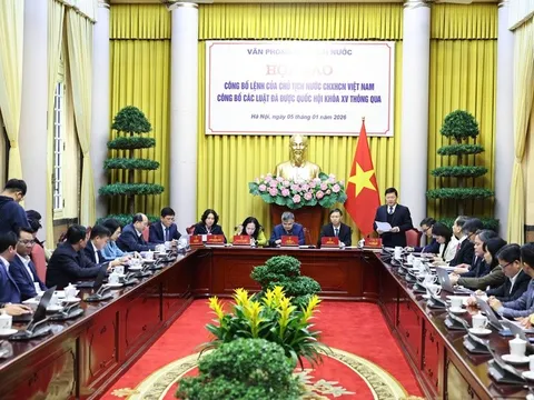 Công bố Lệnh của Chủ tịch nước về 13 Luật vừa được Quốc hội thông qua