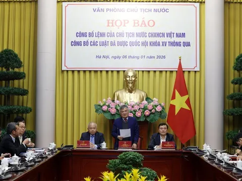 Công bố Lệnh của Chủ tịch nước 12 Luật về lĩnh vực kinh tế