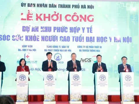 Tổng Bí thư dự lễ khởi công dự án Khu phức hợp y tế - chăm sóc sức khỏe người cao tuổi