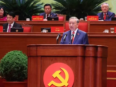 Tổng Bí thư Tô Lâm trình bày Báo cáo về các văn kiện trình Đại hội XIV Đảng Cộng sản Việt Nam