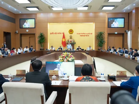 Hôm nay, diễn ra đợt 2 Phiên họp thứ 55 của Ủy ban Thường vụ Quốc hội