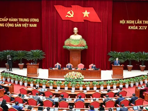 Thông cáo báo chí về ngày làm việc thứ hai Hội nghị Trung ương 2 khoá XIV