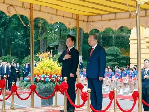 Tổng Bí thư, Chủ tịch nước Tô Lâm chủ trì Lễ đón chính thức Tổng thống Hàn Quốc