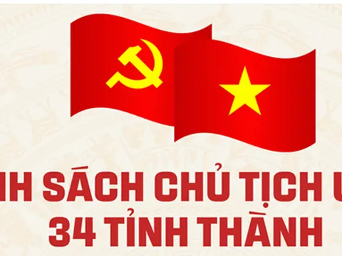 Cụ thể nhân sự Chủ tịch Ủy ban Nhân dân 34 tỉnh, thành phố nhiệm kỳ 2026 - 2031