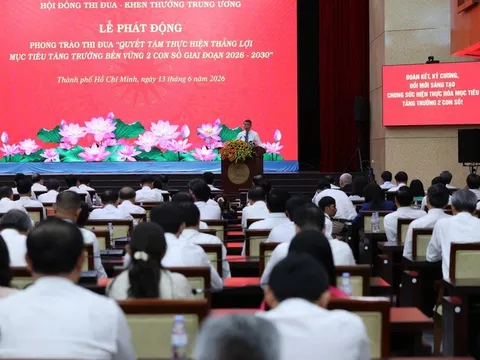 Thủ tướng Lê Minh Hưng phát động Phong trào thi đua thực hiện thắng lợi mục tiêu tăng trưởng bền vững '2 con số'