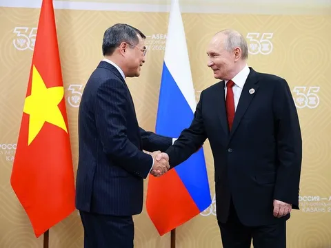 Thủ tướng Lê Minh Hưng hội kiến Tổng thống Nga Vladimir Putin