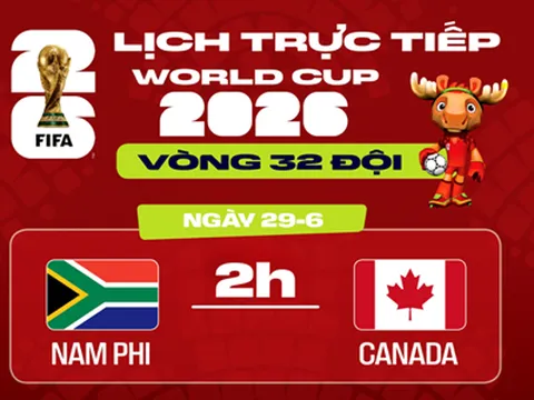 Nhận định World Cup 2026 ngày 29/6: Tuyển Canada hay tuyển Nam Phi sẽ viết tiếp lịch sử?