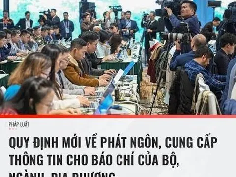 Quy định mới về phát ngôn và cung cấp thông tin cho báo chí của các cơ quan hành chính Nhà nước