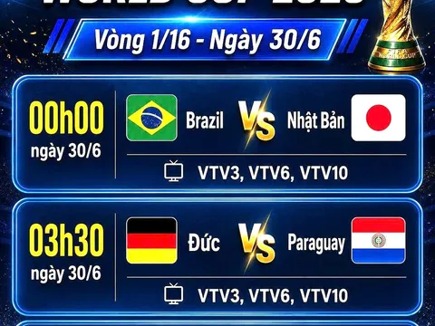Nhận định World Cup 2026 ngày 30/6: Vòng 1/16 tiếp tục gọi tên Brazil, Đức, Hà Lan hay Paraguay, Morocco, Nhật Bản