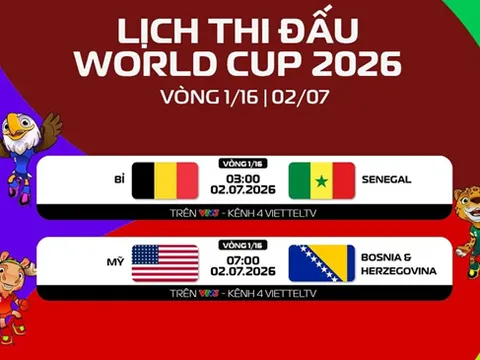 Nhận định World Cup 2026, ngày 2/7: Cơ hội vào vòng 1/16 chia đều cho cả Bỉ, Senegal, Mỹ, Bosnia & Herzegovina