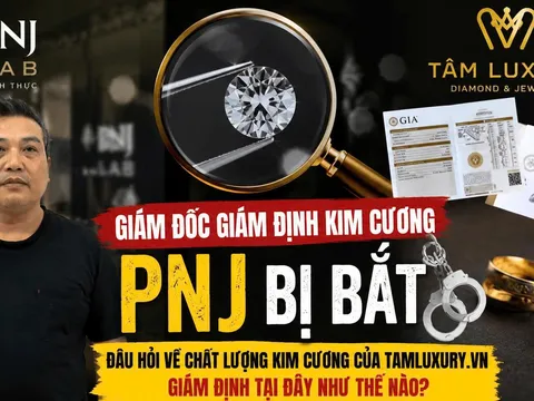 Giám đốc giám định kim cương PNJ bị bắt, dấu hỏi về chất lượng kim cương của tamluxury.vn giám định tại đây như thế nào?