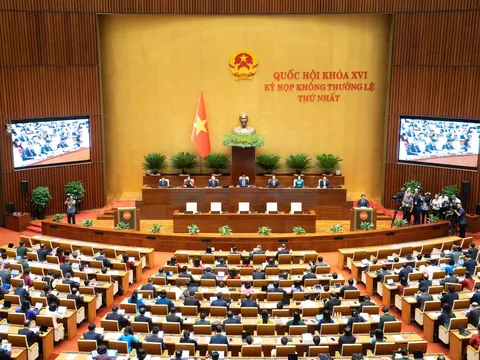 Thông cáo báo chí số 1, Kỳ họp không thường lệ thứ Nhất, Quốc hội Khóa XVI