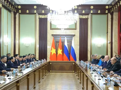 Tổng Bí thư, Chủ tịch nước Tô Lâm hội kiến Thủ tướng Nga Mikhail Mishustin