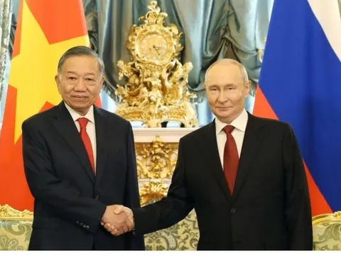 Tổng thống Nga Vladimir Putin chủ trì lễ đón và hội đàm với Tổng Bí thư, Chủ tịch nước Tô Lâm