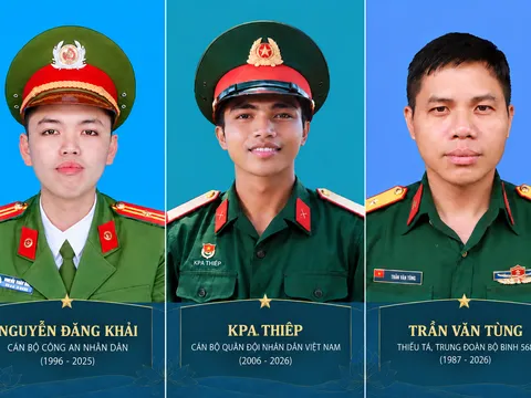 Vì nước quên thân vì dân phục vụ: Những chiến sĩ ngã xuống giữa thời bình.