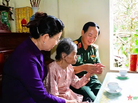 Thăm, tặng quà các thương binh, bệnh binh, người có công với cách mạng ở tỉnh Hà Nam