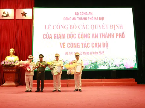 Công an Hà Nội bổ nhiệm tân Trưởng phòng CSGT