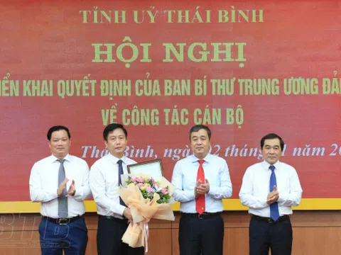 Kiện toàn, bổ nhiệm nhân sự mới tại Hòa Bình, Thái Bình