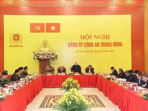 Tổng Bí thư Nguyễn Phú Trọng dự Hội nghị Đảng ủy Công an Trung ương