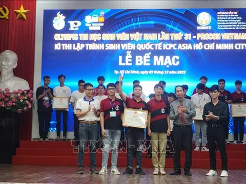 Trao giải Olympic Tin học sinh viên Việt Nam lần thứ 31