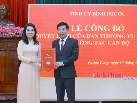 Bình Phước, Thái Nguyên bổ nhiệm nhân sự lãnh đạo mới