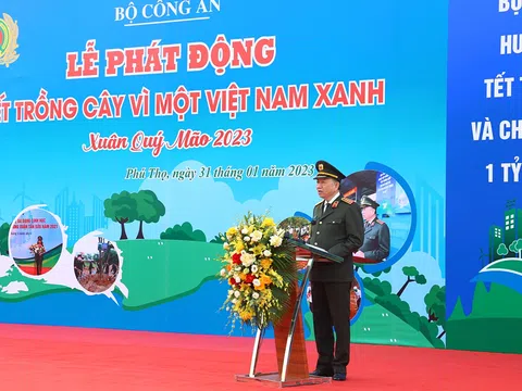 Bộ Công an phát động Tết trồng cây năm 2023: Vì một Việt Nam xanh