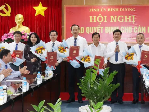 Kiện toàn nhân sự mới tại Bình Dương, Bình Thuận