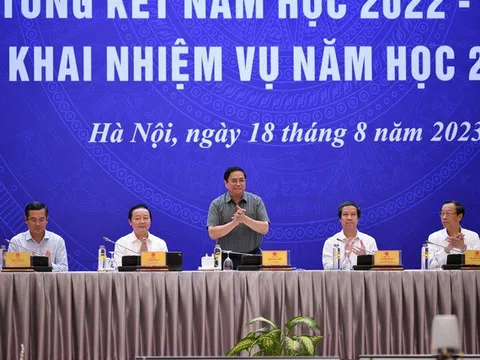 Thủ tướng Phạm Minh Chính dự hội nghị triển khai năm học mới 2023-2024