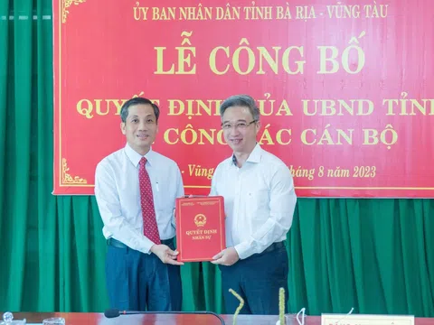 Bổ nhiệm nhân sự mới tại Bà Rịa - Vũng Tàu, Hậu Giang