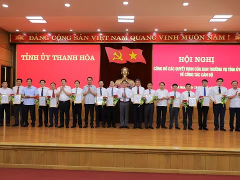 Thanh Hóa, Hậu Giang bổ nhiệm nhân sự mới