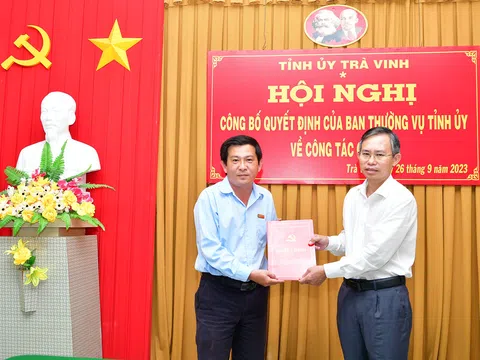 Bình Thuận, Trà Vinh bổ nhiệm nhân sự mới