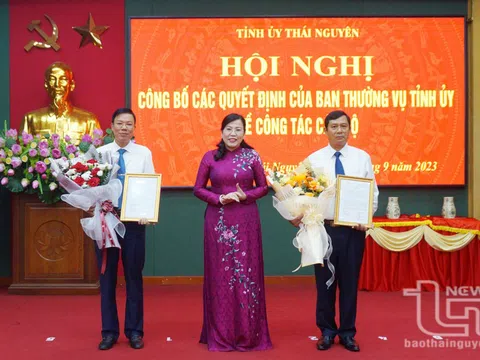 Bổ nhiệm nhân sự mới tại Thái Nguyên, Vĩnh Long