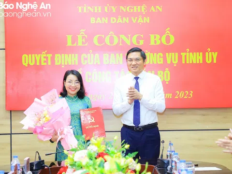 Nghệ An, Khánh Hoà bổ nhiệm nhân sự mới