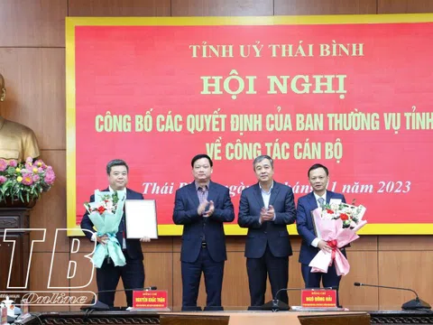 Thái Bình, Đồng Tháp kiện toàn loạt nhân sự mới