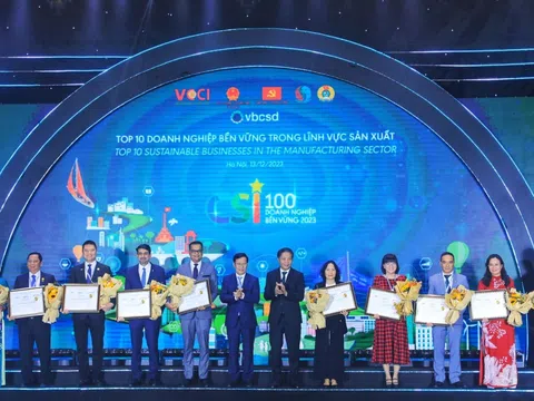 Công bố 100 doanh nghiệp bền vững tại Việt Nam năm 2023